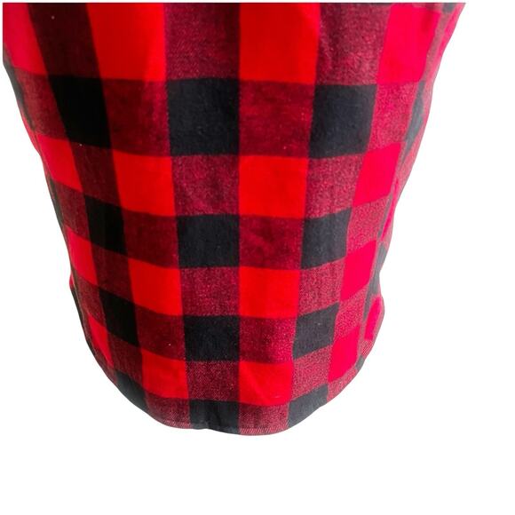 Maurice’s Red Buffalo Plaid Flannel Puffer Zip Up Vest Size XL Outdoors Hunting - Picture 7 of 10